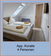 App. Koralle 4 Personen